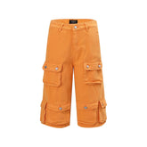 Gothic Washed Distressed Cargo Short